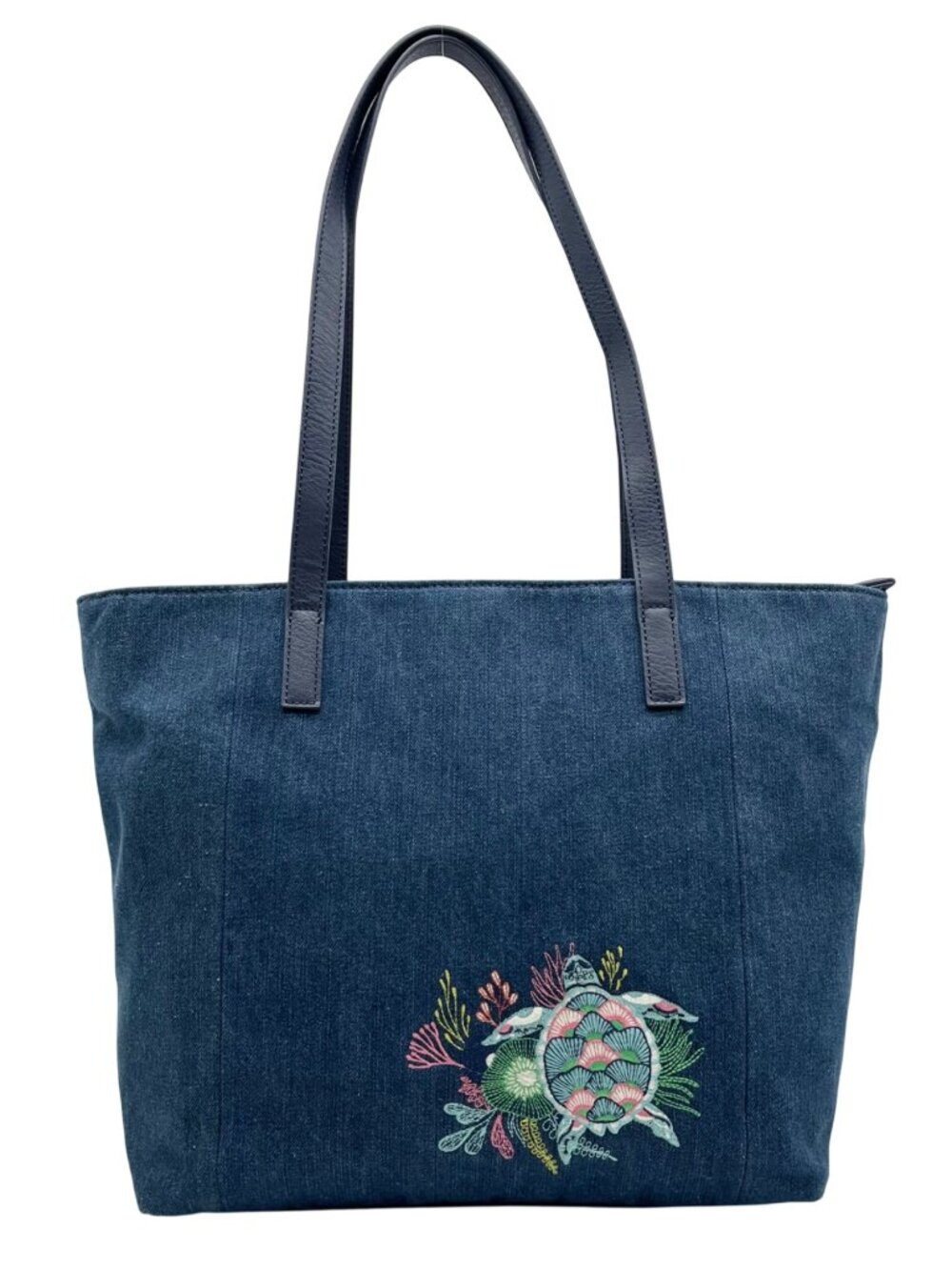 The Sak Denim Seascape Metro Tote Bag